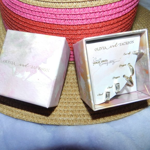 OLIVIA & JACKSON Create Your Own Earring Story 5 Pc Earring Set NEW - Picture 1 of 10